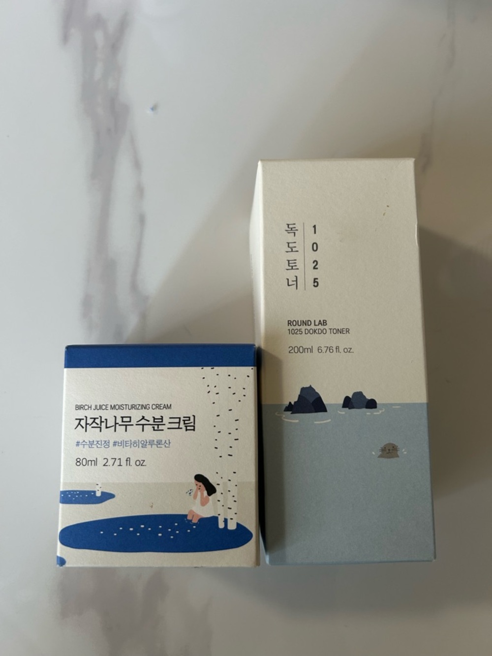 Round Lab 1025 Dokdo Toner & Birch Juice Moisturizing Cream
